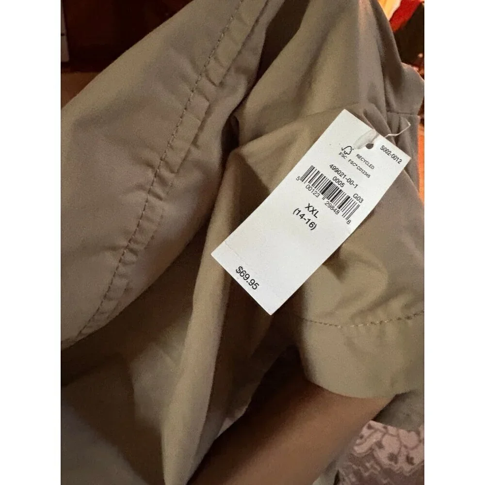 Gap Kids Rain Coat Khaki NEW